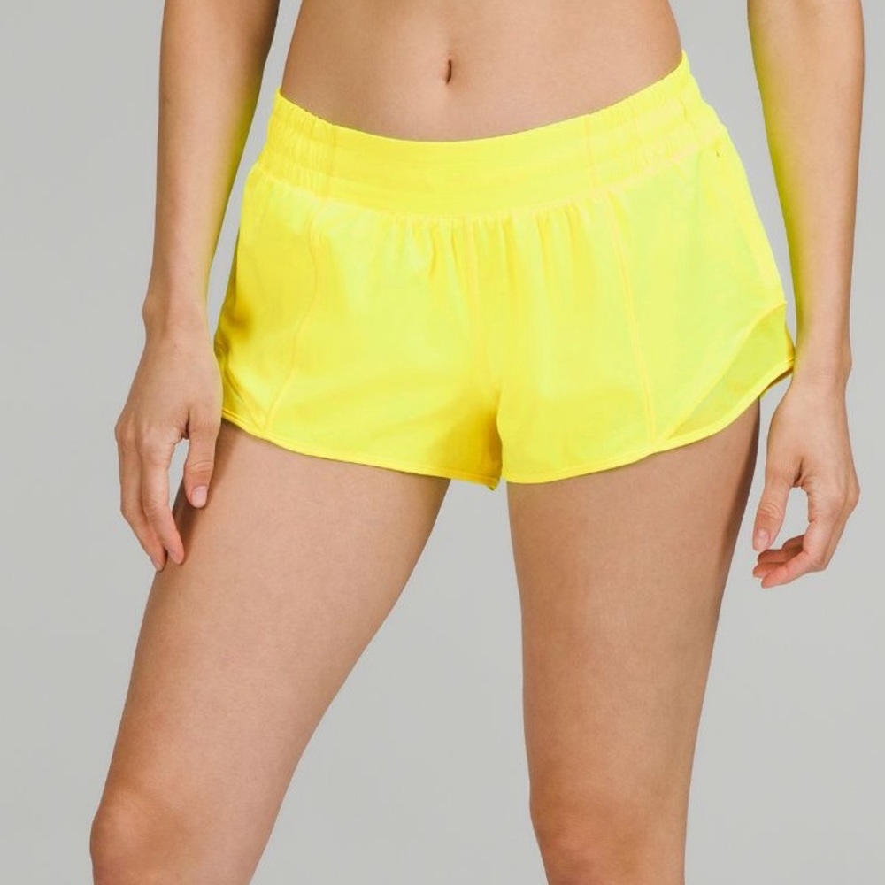 Yellow Lululemon Hotty Hots 2.5 inch